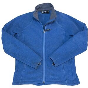Marmot Women's Large Blue Rockin Full Zip Long Sleeve Fleece Jacket